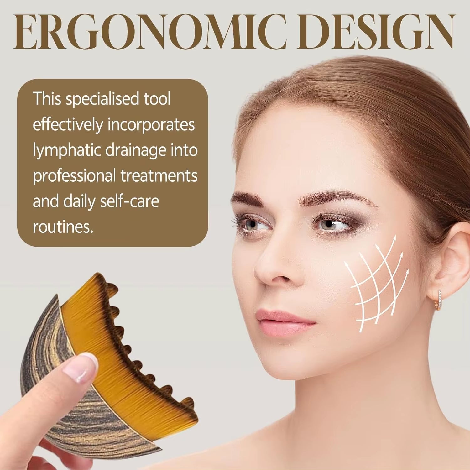 Lymphatic Contour Face Brush – Facial Sculpting & Puffiness